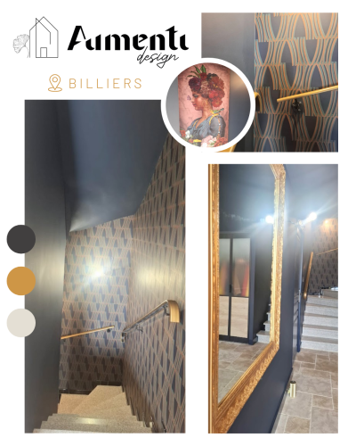 Décoration d'une entrée, cage d'escalier (Billiers)